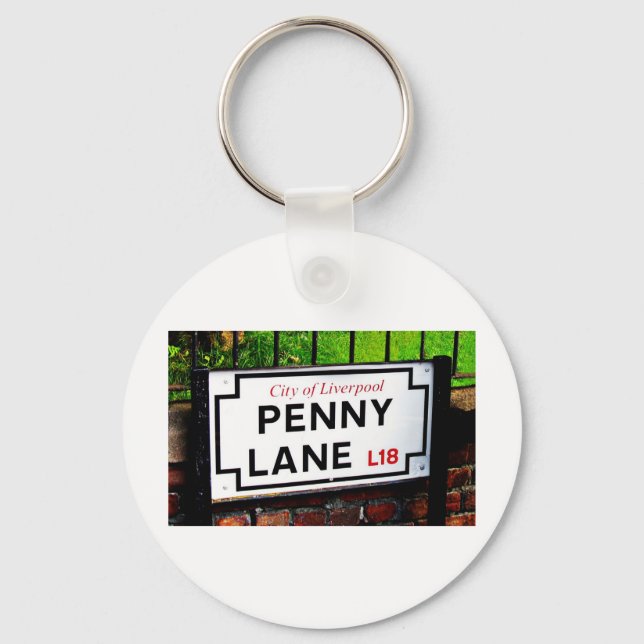 Chaveiro Penny lane Liverpool England (Frente)