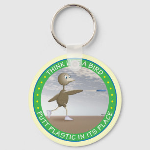 Chaveiro Pense Como Um Pássaro