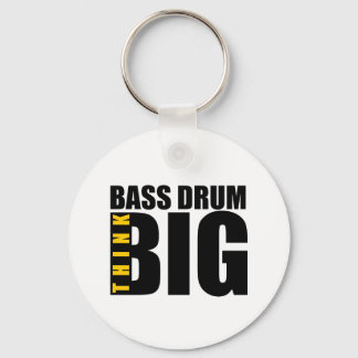 CHAVEIRO PENSE EM GRANDES DESIGNS DE MÚSICA BASS-DRUM