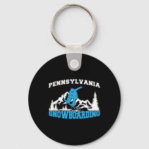 Chaveiro Pensilvânia Snowboard Winter And Mountain Spor
