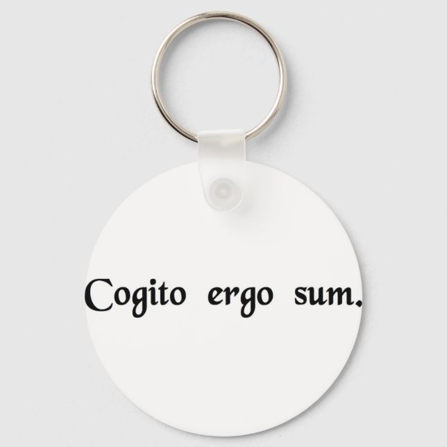 Chaveiro Penso, logo existo. (Frente)