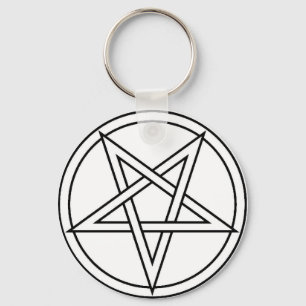 Chaveiro Pentacle invertido preto