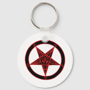 Chaveiro Pentagrama do Baphomet