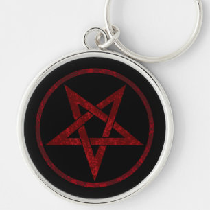 Chaveiro Pentagrama do diabo vermelho