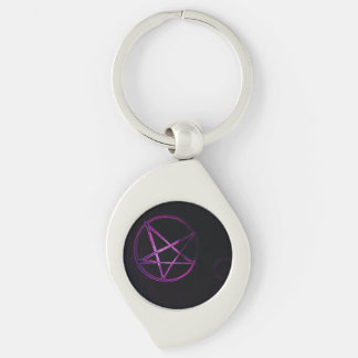 Chaveiro pentagrama roxo 