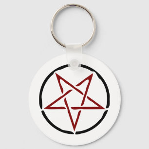 Chaveiro Pentagrama Vermelho