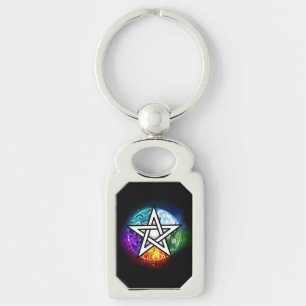 Chaveiro pentagrama wiccano