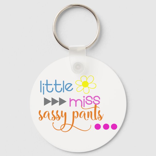 Chaveiro Pequena Miss Sassy Pants (Frente)