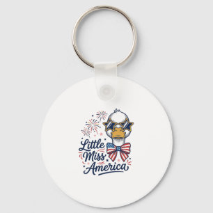 Chaveiro Pequena Senhorita América Camisa Vintage Pato Patr
