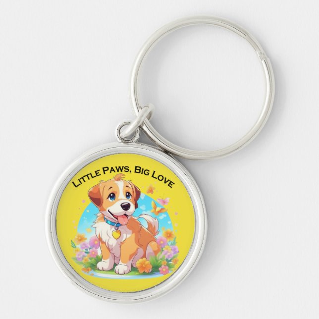 Chaveiro Pequenas Patas Bonitas Grande Amor (Frente)