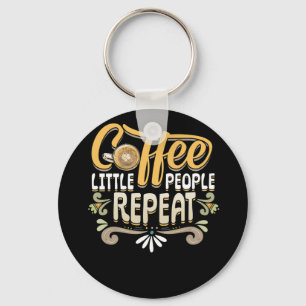 Chaveiro Pequenas Pessoas do Café Repetem Provedor de Cuida