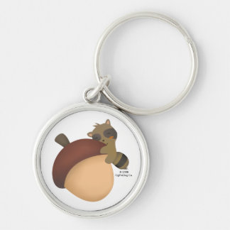 Chaveiro pequeno do branco do Racoon