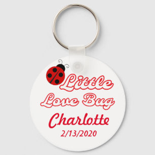 Chaveiro Pequeno Inseto de Amor Personalizado Ladybug