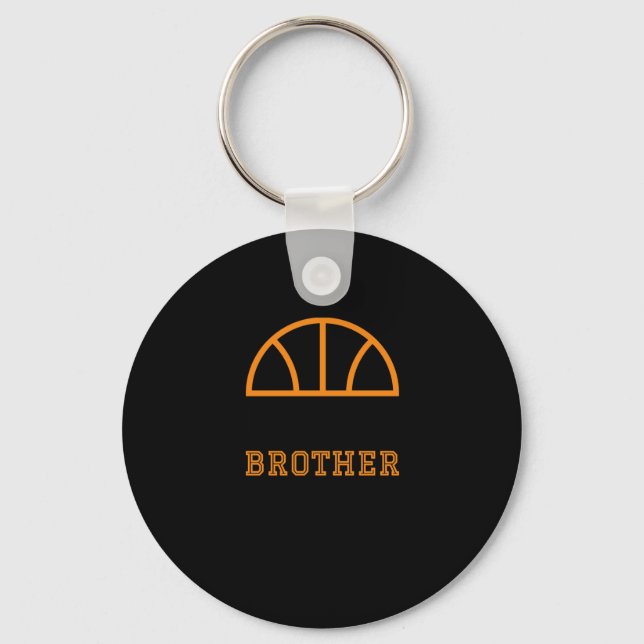 Chaveiro Pequeno Irmão Maior Fã de Basquete (Frente)