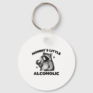 Chaveiro Pequeno Meme Cute Raccoon Alcoólico da Mamãe Engra