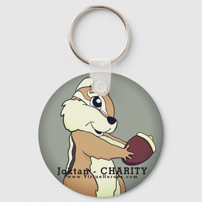 Chaveiro Pequenos Heróis da Virtude - Cadeia-Chave Joktan (Frente)