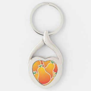 Chaveiro pera-laranja