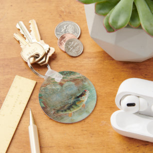 Chaveiro Perca-amarela por S.A. Kilbourne, Peixe Vintage