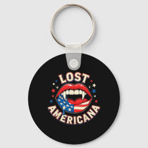 Chaveiro Perdido Americano Antigo Vampiro Patriótico Retro 