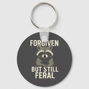 Chaveiro Perdoado Mas Ainda Feral Guaxinim Cota Cristã 8