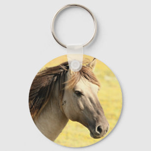 Chaveiro Perfil bege do cavalo