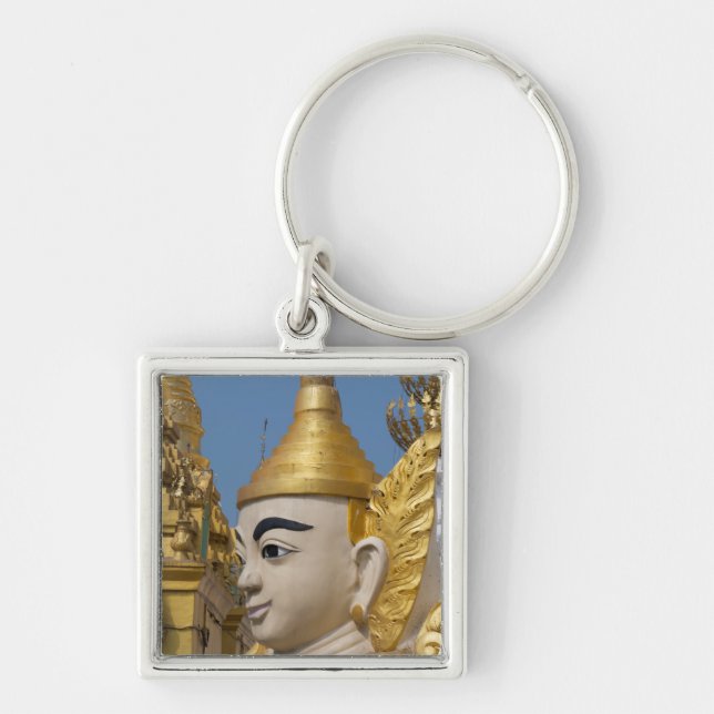 Chaveiro Perfil da Estátua de Buda (Frente)