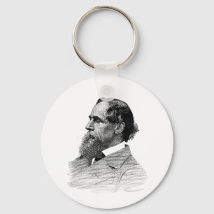 Chaveiro Perfil de Charles Dickens