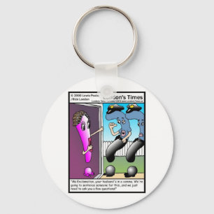 Chaveiro Pergunta Policial Engraçado Presentes e Camisetas