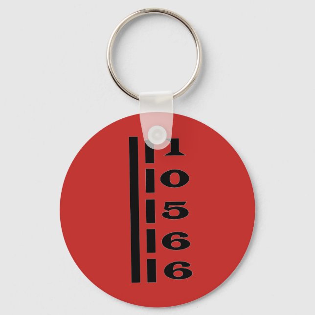 Chaveiro Perícia, Cadeia de Chaves NY Zip Code (Frente)