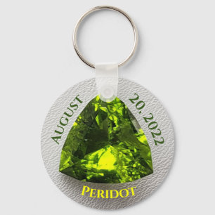 Chaveiro Peridot Trillion