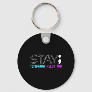 Chaveiro Permaneça Semicolon Prevenção Suicida Sensibilizaç