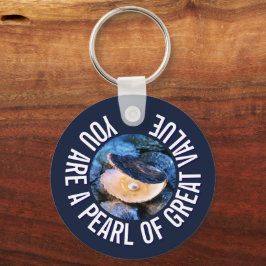 Chaveiro Pérola de OYSTER do Christian Personalizado do Val