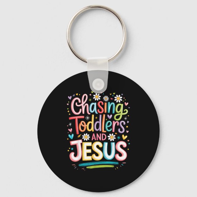 Chaveiro Perseguindo Crianças e Jesus  (Frente)