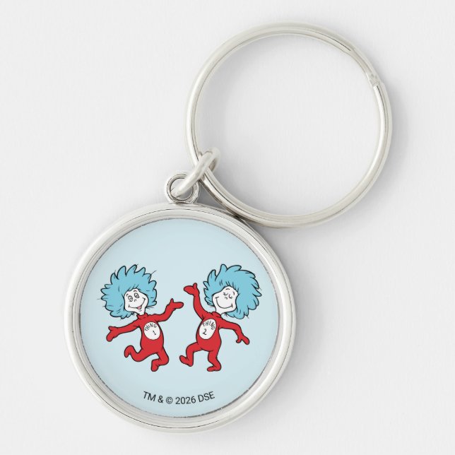 Chaveiro Personagem Coisa 1 e Coisa 2 do Dr. Seuss (Frente)