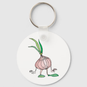 Chaveiro personagem de desenho animado cebola bobo