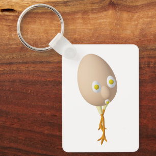 Chaveiro Personagem de Ovo Excêntrico RG & RA Design Fofo