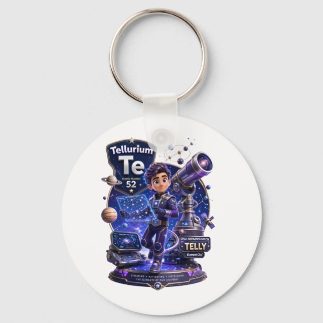 Chaveiro Personagem do Telúrio da ATOMIVRA™  (Frente)
