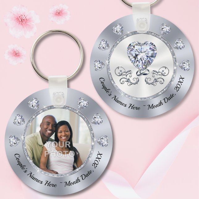 Chaveiro Personalidade barata, Favoritos de casamento de fo (Cheap wedding favors. Photo wedding favors. Affordable wedding gifts for guests. Diamond Wedding.)