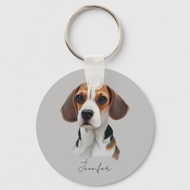 Chaveiro Personalidade da arte Beagle (Frente)