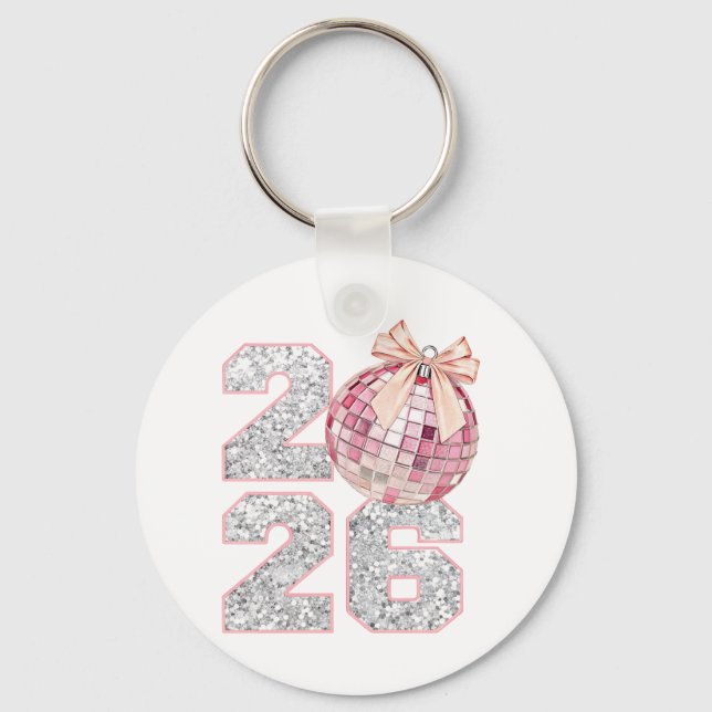 Chaveiro Personalised Keychain-Happy New Year 2026 (Frente)