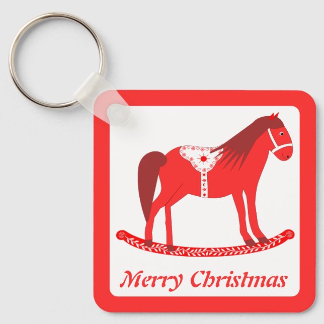 Chaveiro Personalização de Cavalo Fogueiro de Natal escandi (Frente)