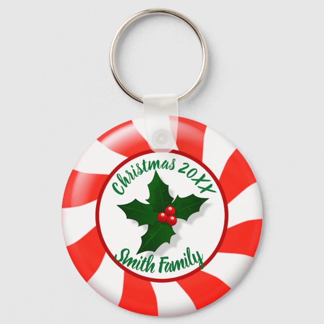 Chaveiro Personalização de Mint de Feriados (Frente)