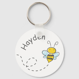 Chaveiro Personalizada de Bee Cute Busy
