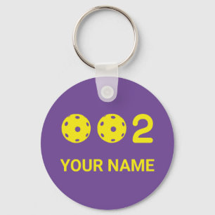Chaveiro Personalizado 0 0 2 Pontuação de Pickleball Engraç