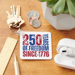 Chaveiro Personalizado 250 Anos De Liberdade Desde 1776 Pat