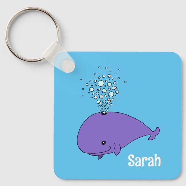 Chaveiro Personalizado Baleia Bolha Fofa (Frente)