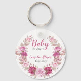 Chaveiro Personalizado Blush Floral