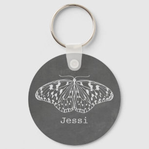 Chaveiro personalizado borboleta inspirado giz