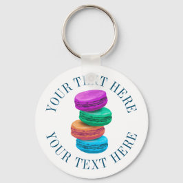 Chaveiro personalizado com desenho de cookie macar