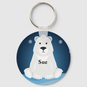 chaveiro personalizado com urso polar